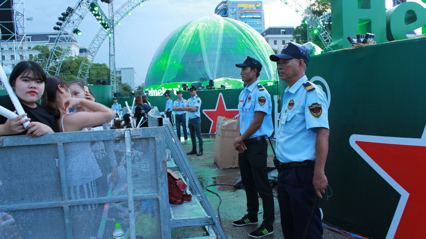 Công ty bảo vệ sự kiện chuyên nghiệp tại Festval Heneiken