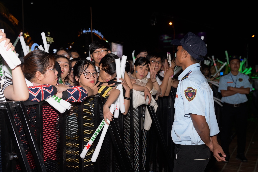 bảo vệ sự kiện âm nhạc