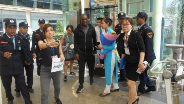 Rước cup C1 và hộ tống Ronaldinho